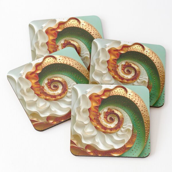 Item preview, Colorful Spiral with Metallic Accents designed and sold by Vicky Brago-Mitchell®.