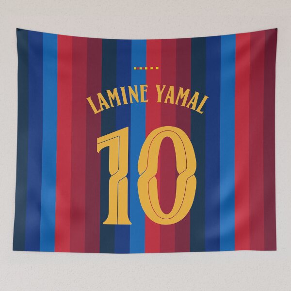 Item preview, Barcelona 26-27 Home Lamine Yamal 10 Champions League designed and sold by ZeroCool360.
