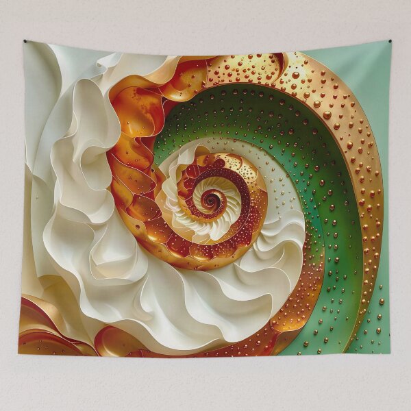 Item preview, Colorful Spiral with Metallic Accents designed and sold by Vicky Brago-Mitchell®.