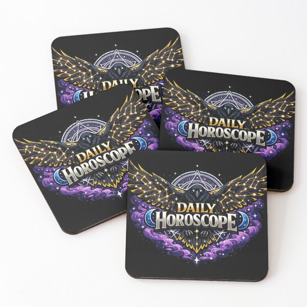 Item preview, Mystical Raven Zodiac Daily Horoscope Astrology Cosmic Design designed and sold by irfanshikh.