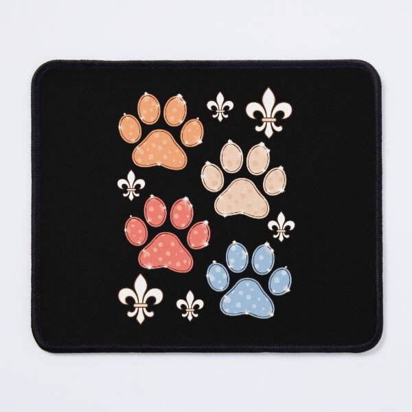 Item preview, Sparkling Paw Prints & Fleur-de-Lis Collage designed and sold by SoyLamderma.