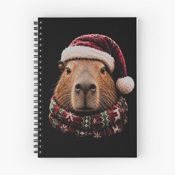 Item preview,  Cute Capybara in Santa Hat-Merry Christmas Capybara designed and sold by SOUFIANE1991.