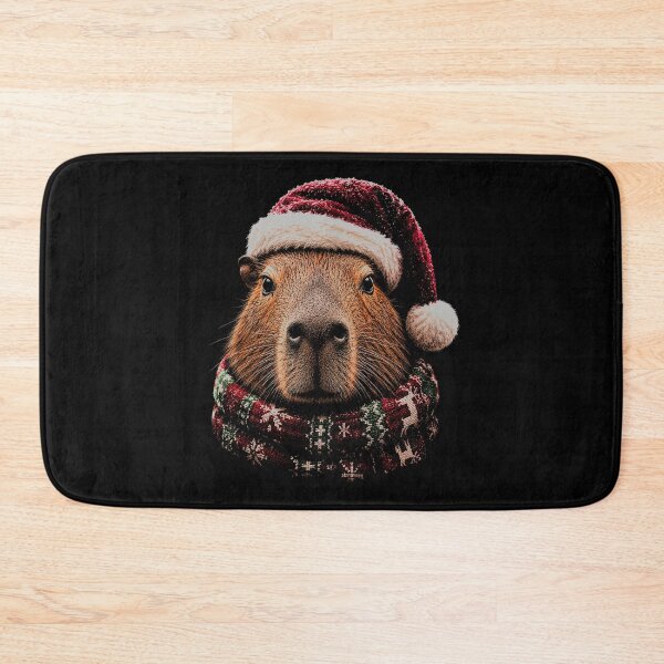 Item preview,  Cute Capybara in Santa Hat-Merry Christmas Capybara designed and sold by SOUFIANE1991.