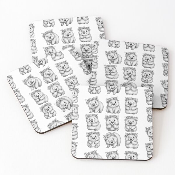 Item preview,  9 Quirkiest, Fluffiest Wombats designed and sold by BRETT'S ART STUDIO.