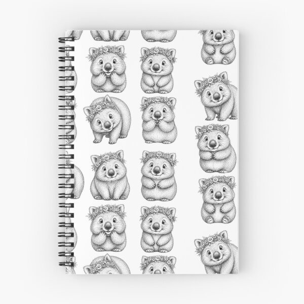Item preview,  9 Quirkiest, Fluffiest Wombats designed and sold by BRETT'S ART STUDIO.