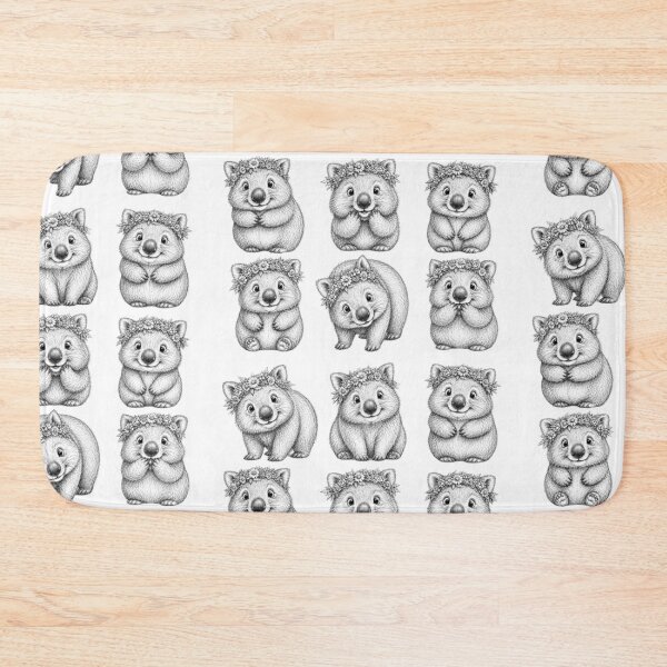 Item preview,  9 Quirkiest, Fluffiest Wombats designed and sold by BRETT'S ART STUDIO.