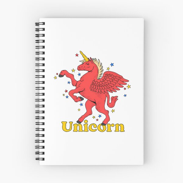 Item preview, Retro Red Winged Unicorn Illustration designed and sold by TeewyldStores.