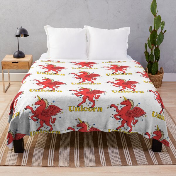 Item preview, Retro Red Winged Unicorn Illustration designed and sold by TeewyldStores.