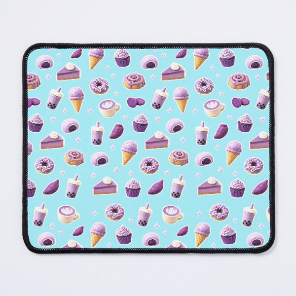 Item preview, Ube Dessert Pattern Cute Purple Yam Treats and Drinks designed and sold by merchxwear.