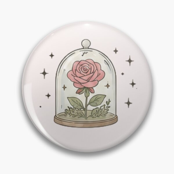 Item preview, Magical Rose in Glass Cloche Sparkles Vintage Floral Aesthetic designed and sold by Rehnair.