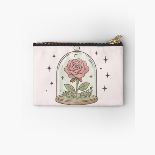 Item preview, Magical Rose in Glass Cloche Sparkles Vintage Floral Aesthetic designed and sold by Rehnair.