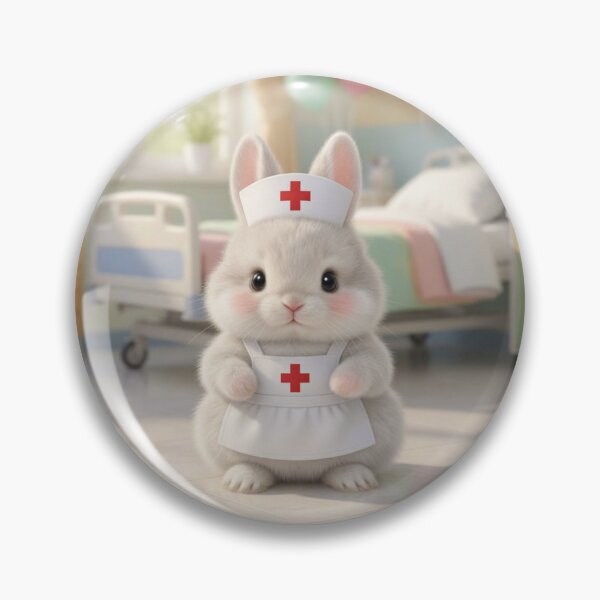 Item preview, Adorable Bunny Nurse — Hospital Care & Get Well Soon Art designed and sold by lovelistivkaa.
