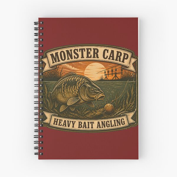 Item preview, Monster Carp Angling - Vintage Heavy Bait Carp Emblem designed and sold by ThirdShiftLab.