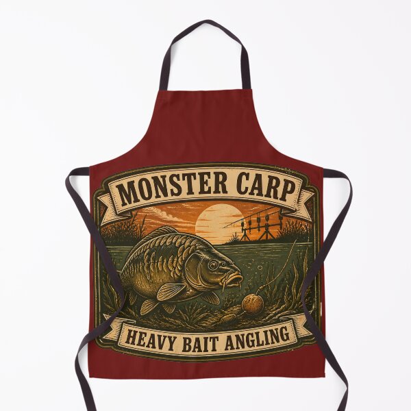 Item preview, Monster Carp Angling - Vintage Heavy Bait Carp Emblem designed and sold by ThirdShiftLab.