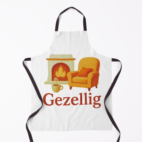 Item preview, Gezellig Dutch Word Cozy Fireplace Aesthetic Art designed and sold by RDproject.