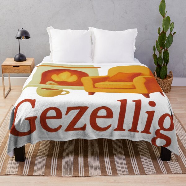 Item preview, Gezellig Dutch Word Cozy Fireplace Aesthetic Art designed and sold by RDproject.