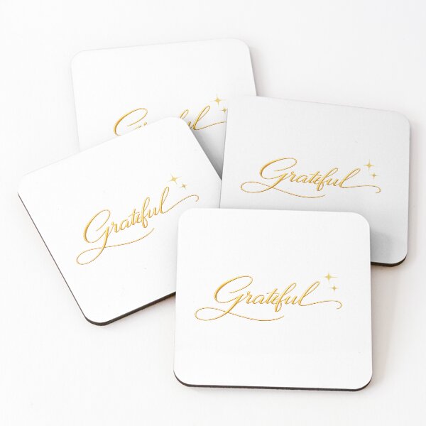 Item preview, Grateful | Elegant Golden Gratitude Minimalist Design designed and sold by CalmMandala.