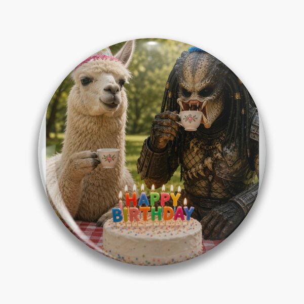 Item preview, Predator Xenomorph alien terminator llama picnic llamas animal pet nature meme memes funny parody christmas birthday  designed and sold by CheeseBlueprint.
