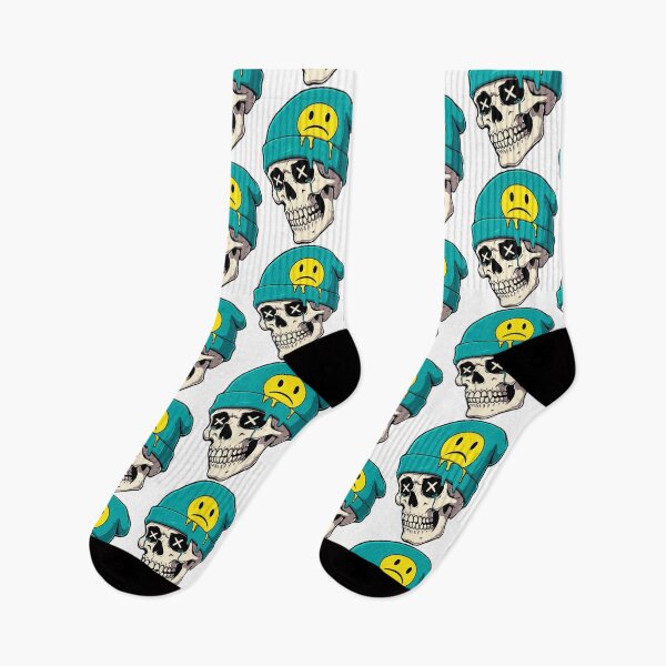 Item preview, Sad Skull Mushroom Hat | Melting Smiley Skull Cartoon | Alternative Gothic Mushroom Art designed and sold by Roni554.