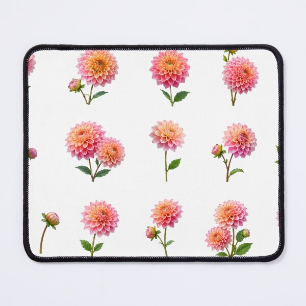 Item preview, Vintage Pink Peach Dahlia Flower Bouquet Botanical Floral Aesthetic designed and sold by Rehnair.
