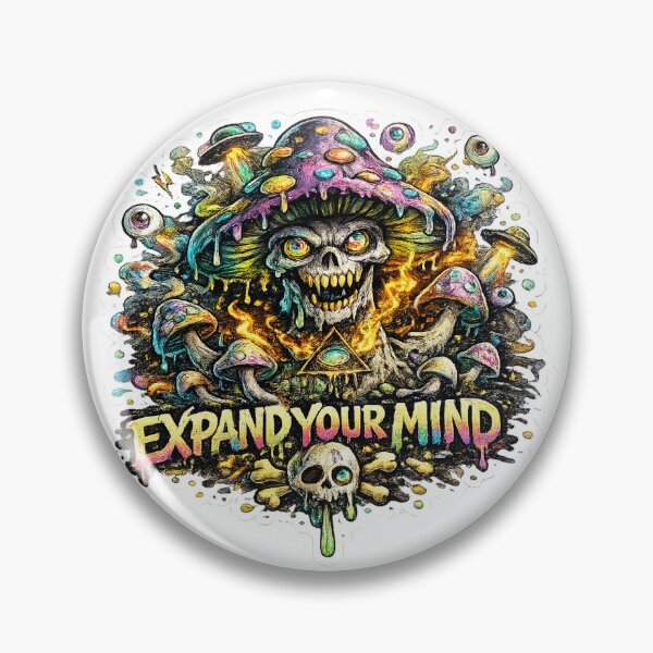 Item preview, Expand Your Mind Psychedelic Mushroom Sticker designed and sold by Revanthshoppy.