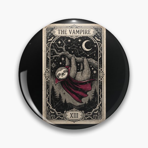 Item preview, Sloth Vampire Halloween Vintage Tarot Card Occult Goth designed and sold by MTRBSK11.