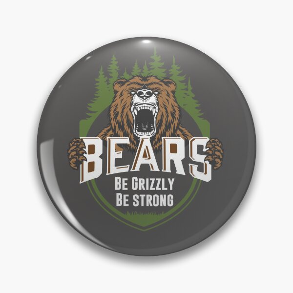 Item preview, Be Grizzly Be Strong Bear Wilderness Vintage Graphic designed and sold by merona-design.