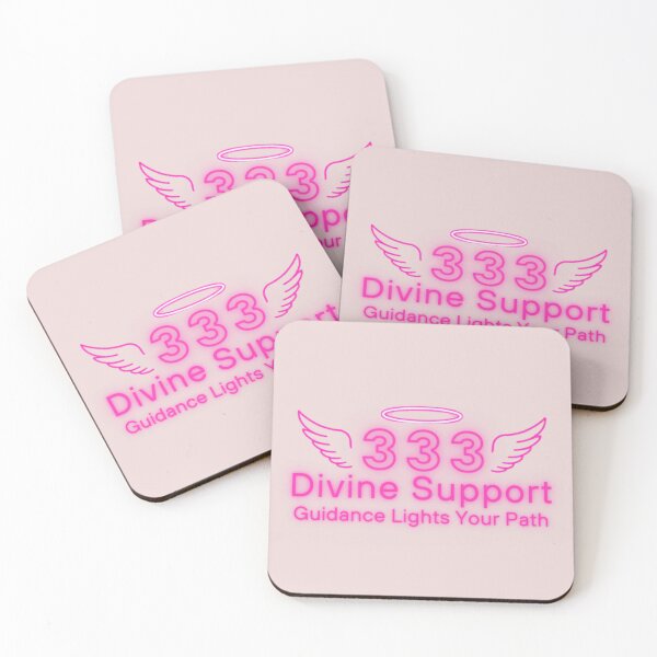 Item preview, Divine Support – Guidance Lights Your Path Spiritual Typography Design designed and sold by CosmicQuietStudio.