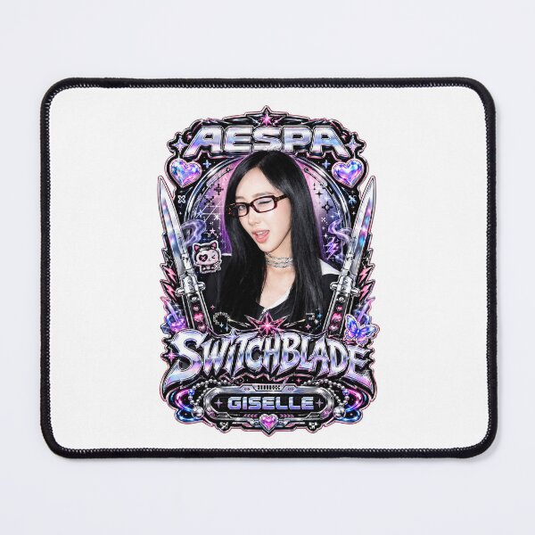 Item preview, Giselle aespa Switchblade Lyric Y2K Metallic Chrome Poster designed and sold by Valereekmerch.