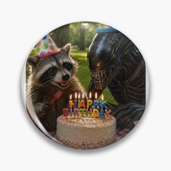 Item preview, Xenomorph predator alien terminator raccoon picnic raccoons animal pet nature meme memes funny parody christmas birthday  designed and sold by CheeseBlueprint.