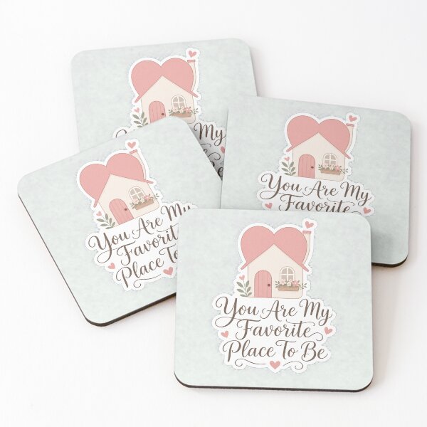 Item preview, You Are My Favorite Place To Be Cozy Heart House Sticker designed and sold by Aliplus+.