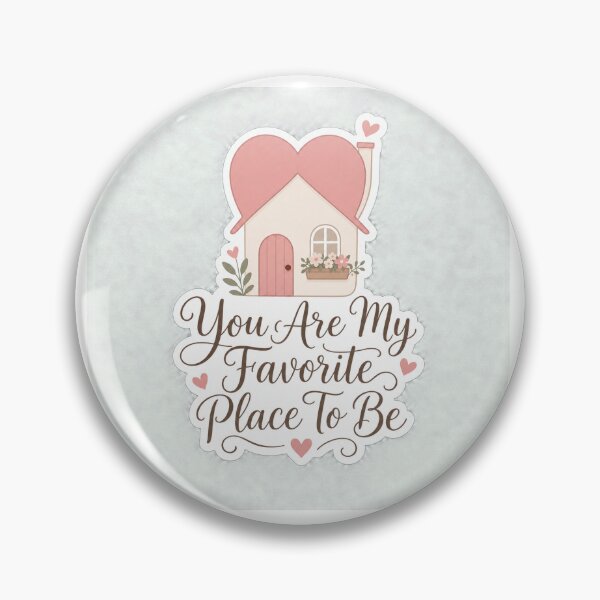 Item preview, You Are My Favorite Place To Be Cozy Heart House Sticker designed and sold by Aliplus+.
