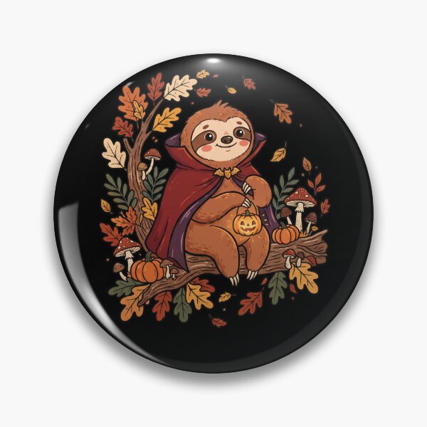 Item preview, Sloth Vampire Halloween Cozy Cottagecore Autumn Fall designed and sold by MTRBSK11.