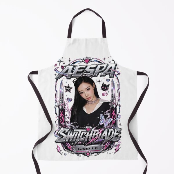 Item preview, Chrome Switchblade Giselle aespa Song Neon Butterfly Sticker designed and sold by Valereekmerch.