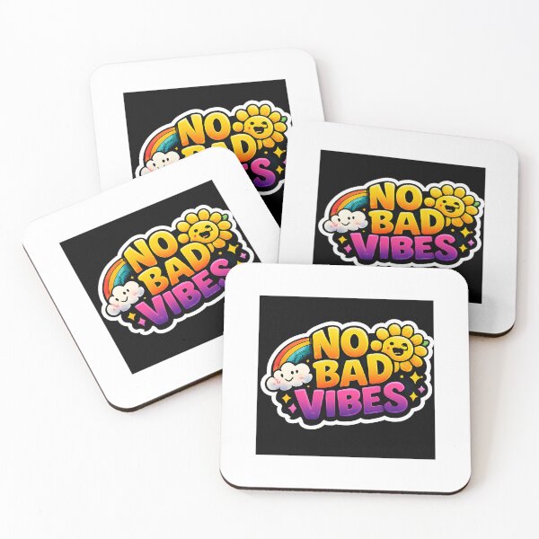 Item preview, No Bad Vibes Sticker | Colorful Positive Gen Z Aesthetic designed and sold by Revanthshoppy.