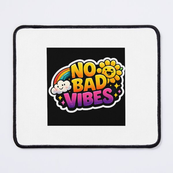 Item preview, No Bad Vibes Sticker | Colorful Positive Gen Z Aesthetic designed and sold by Revanthshoppy.