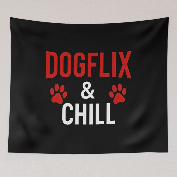 Item preview, Dogflix & Chill Paw Print Pet Lover Design designed and sold by SoyLamderma.