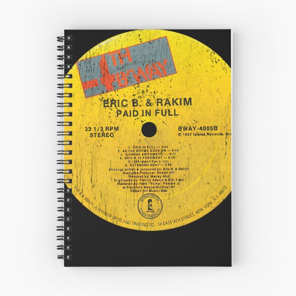 Item preview, Eric B and Rakim Paid In Full Yellow Vinyl Record Label designed and sold by NarcisoLakin.