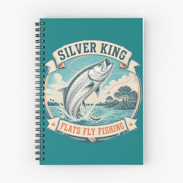 Item preview, Silver King Tarpon Fly Fishing - Vintage Flats Angling Emblem designed and sold by ThirdShiftLab.