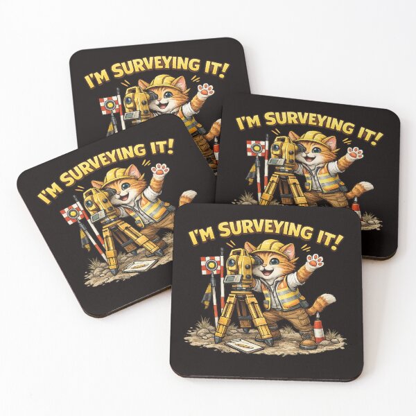 Item preview, Funny Surveyor Cat – I’m Surveying It Land Surveying Design designed and sold by Tadeusz1.