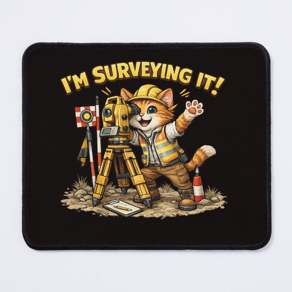 Item preview, Funny Surveyor Cat – I’m Surveying It Land Surveying Design designed and sold by Tadeusz1.