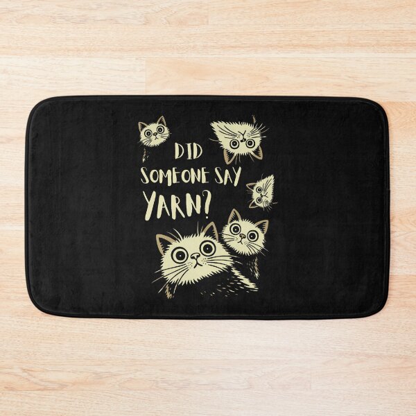 Item preview, Did Someone Say Yarn Funny Cat Crochet Knitting Crafting designed and sold by JanJanie1.
