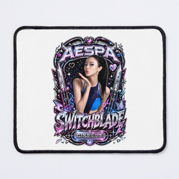 Item preview, Holographic Silver Giselle aespa Switchblade Track Artwork designed and sold by Valereekmerch.