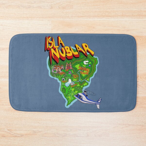 Item preview, Isla Nublar Park Map Sci-Fi Movie designed and sold by Jamie Collins.