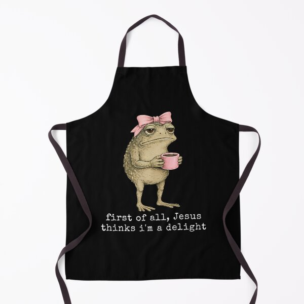 Item preview, First Of All Jesus Thinks I'M A Delight Frog Meme designed and sold by JanJanie1.
