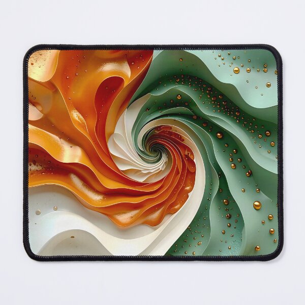 Item preview, Colorful Spiral in Copper and Green designed and sold by Vicky Brago-Mitchell®.