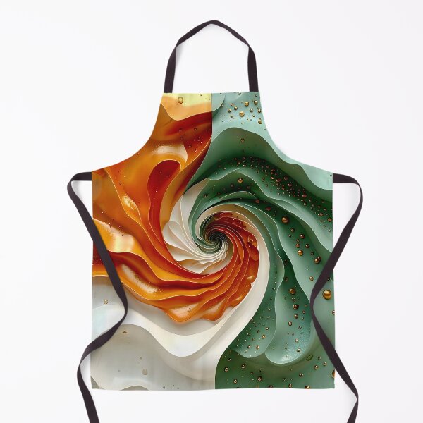 Item preview, Colorful Spiral in Copper and Green designed and sold by Vicky Brago-Mitchell®.