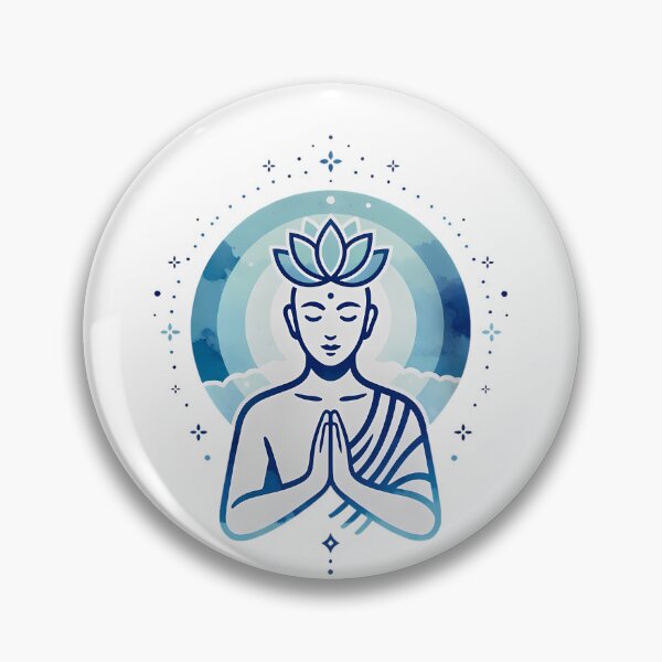 Item preview, Serene Buddha Lotus Prayer Pose Art designed and sold by NeuralLoft Frequency.