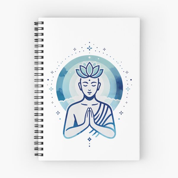 Item preview, Serene Buddha Lotus Prayer Pose Art designed and sold by NeuralLoft Frequency.
