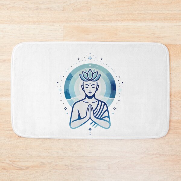 Item preview, Serene Buddha Lotus Prayer Pose Art designed and sold by NeuralLoft Frequency.